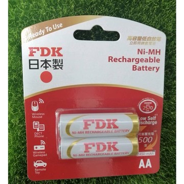 華志 FDK 日本製 低自放電鎳氫電池 充電電池 3號AA  2入 4入  2450mAh HR-3UTHFA