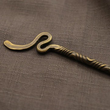 S型復古色黃銅髮簪