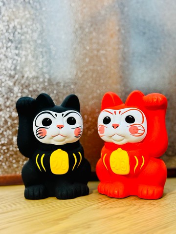 谷中堂 達磨 x 招財貓