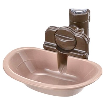 Richell 利其爾 固定式飲水盤 M 犬用  深咖色  1個