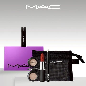 【MAC】氣場大女主專屬💝 一組搞定唇膏眼影組 極自我柔霧唇膏MARRAKESH + 時尚焦點小眼影OMEGA 送妝前唇霜+化妝包
