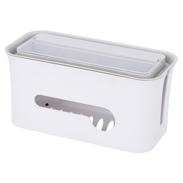 isona 愛收納 分離式延長線收納盒  1個  26.5 x 12.5 x 14cm  白色