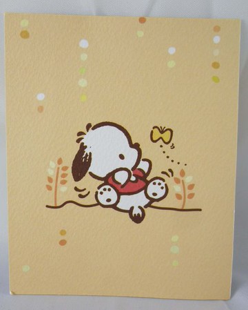 【震撼精品百貨】Pochacco 帕帢狗 小卡片 蝴蝶  震撼日式精品百貨