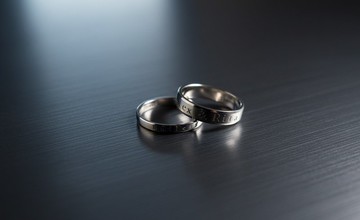 Titanvek鈦金屬戒指-雷雕刻字情侶對戒3mm+5mm