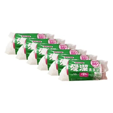 愛潔 平底清潔袋 (小)86張-6入組【居家生活便利購】