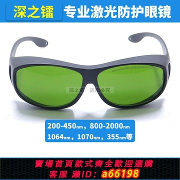 【台灣公司 可開發票】深之鐳1064nm355nm808nm激光護目鏡工業強光護目鏡焊接護目眼罩