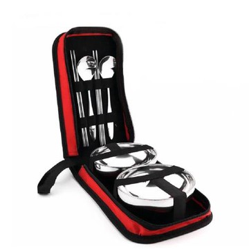 攜帶式 不銹鋼雙人餐具套裝組 (2組)