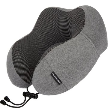 【TRAVELON】U型護頸記憶枕(灰) | 午睡枕 飛機枕