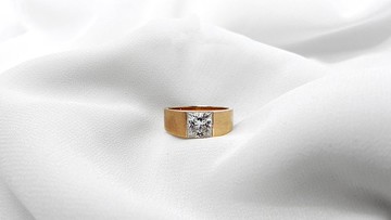 莫桑鑽 | 阿波羅之心鑽石男戒  | 台中門市 | 可升級K金真鑽