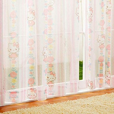 サンリオ(SANRIO) キティ レースカーテン2枚セット 幅100×176cm丈 SB-522-S