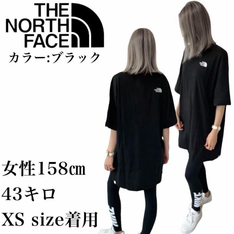 ノースフェイス　 Tシャツ　エッセンシャル　ミニ丈　ワンピース　ブラック M セール】国内未発売 THE NORTH FACE(ザ・ノースフェイス)/半袖