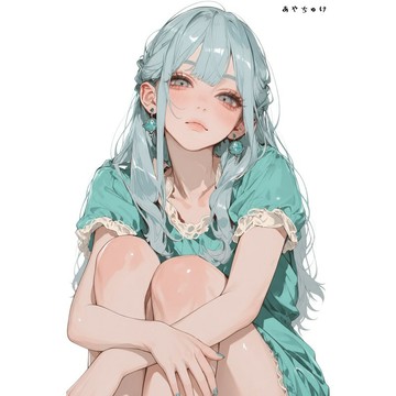 【8 月新作】07-139-0298 人物貼紙 簡約夏日女孩