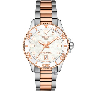 TISSOT 官方授權 Seastar 1000 海星300米潛水錶 女錶 中性錶-T1202102211100