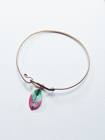 手繪手環 - 葉子