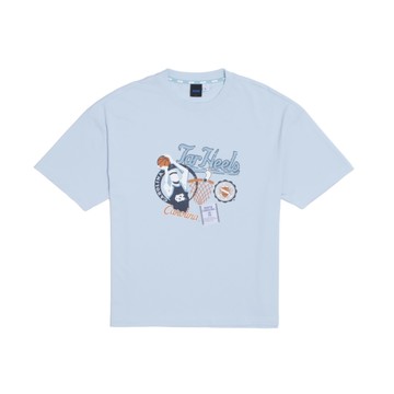 NCAA 短T 淺藍 北卡 球員印花 休閒短袖 T恤 中性 7525101381