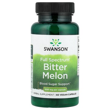 Swanson Vitamins, 多面®苦瓜，500 毫克，60 粒全素膠囊