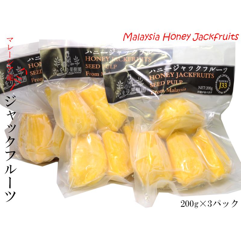 ジャックフルーツ マレーシア産 冷凍200g×3パック パラミツ 波羅蜜