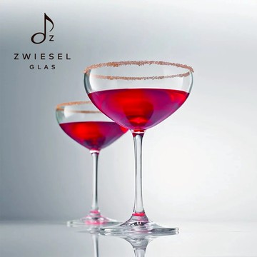 【德國水晶杯ZWIESEL GLAS】原廠禮盒 Bar Special系列 蝶狀氣泡調酒杯 281ml (2入組) 禮盒+提袋｜聖誕節｜射手座生日快樂｜生日禮物｜送禮｜禮盒