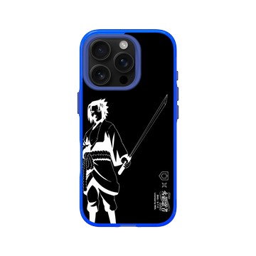 iPhone 16 Pro Clear 激光藍 - 火影忍者 Naruto - 黑白線稿-宇智波佐助