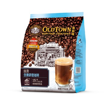 舊街場三合一絲滑微研磨白咖啡(25g*15入/袋)