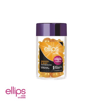 【優惠加購】ellips 沙龍級角蛋白膠囊護髮油 50粒罐裝(豐盈水潤黃甜花)