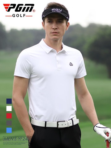 PGM2021夏季高爾夫球服裝男裝短袖t恤運動速干衣服polo體恤衫時裝