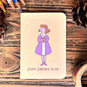 起初小卡片。祝你生日快樂