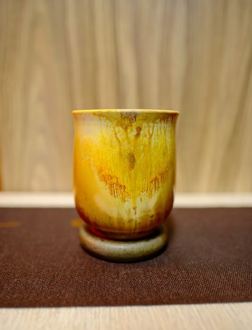 柴燒馬克杯-落灰鐵紅馬克杯