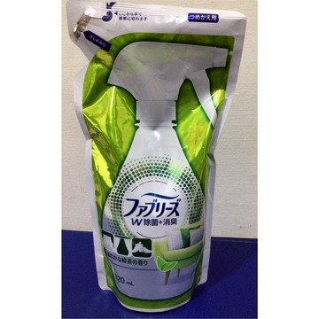 日本風倍清-織物除菌消臭噴霧綠茶清香補充包320ml