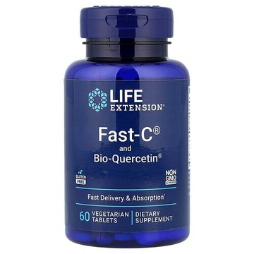 Life Extension, 快速 - C 和生物槲皮素磷脂複合物，60 素食片