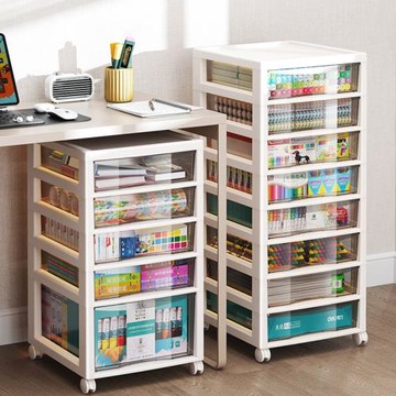 學生宿舍書本收納柜家用移動多層置物柜客廳零食玩具收納箱