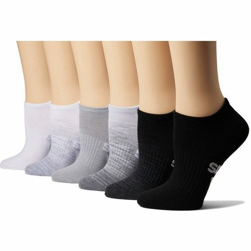 Adidas アディダス レディース 靴下 アンダーウェア Superlite Badge Of Sport No Show Socks 6 Pack 通販 Lineポイント最大get Lineショッピング