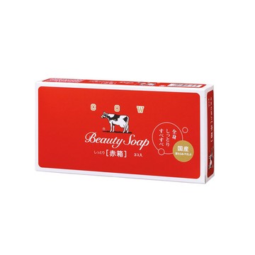 日本牛乳石鹼牛乳香皂3入裝(玫瑰滋潤)