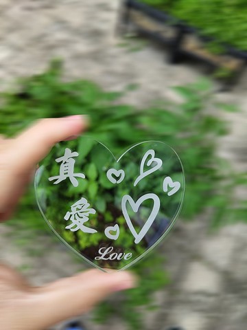 水晶膠片杯墊 真愛  連精美展示盒