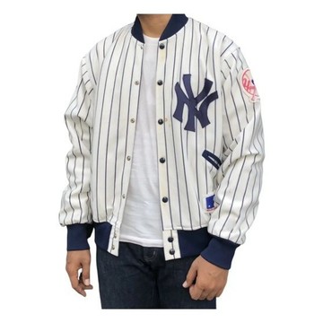 MLB Russell Athletic 紐約 洋基 NY Yankees 防風防水 尼龍布 夾棉 棒球外套 夾克
