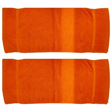 LIFE 來福牌 淡雅素色毛巾 36*76cm 100%棉 台灣製  桔色  2個