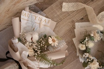 畢業花束 擴香花向日葵花束 乾燥花花束