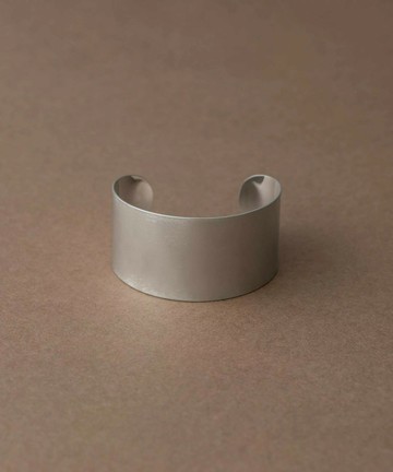 [bijoux] ete Re-grow 風紋寬版手環 銀色 | 手鍊 送禮 情人節 [Rakuten Fashion]