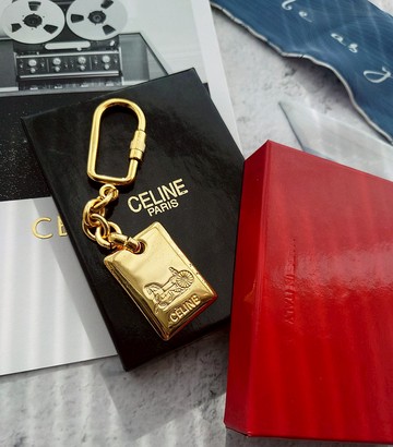 中古品 CELINE 手袋扣件包包掛飾掛件汽車匙圈鎖匙扣鑰匙扣鑰匙圈