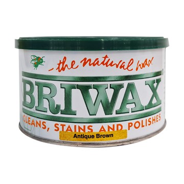 BRIWAX 拋光上色蠟 復古棕褐色 Antique Brown 400g 木器保養 DIY修繕  1罐