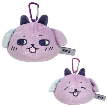 小禮堂 Popoka 絨毛造型零錢包吊飾 (表情款)