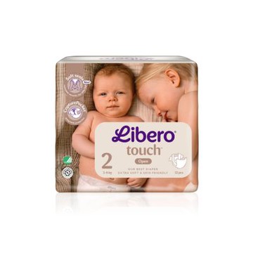 麗貝樂 Touch黏貼型紙尿褲 NB-2 (2號32片x6包/箱/ 3-6kg適用)