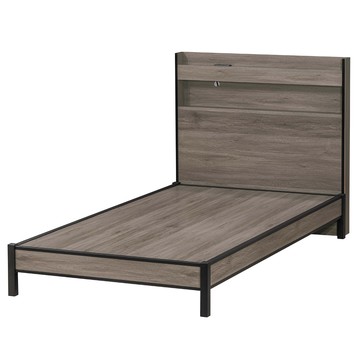 【Hampton 漢汀堡】多瓦爾灰橡色3.5尺單人床組