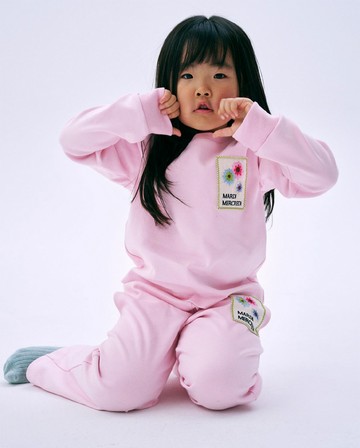 MARDI MERCREDI 童裝 印花長袖 粉色 KIDS TSHIRT LONG SLEEVE FLOWER PATCH