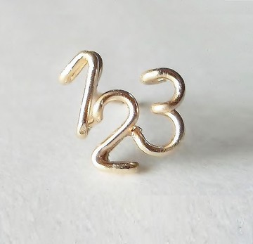 數字造型三位數耳環 動感系列