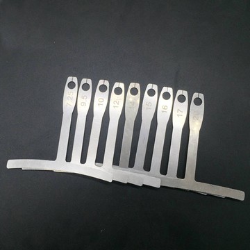 吉他配件 品絲琴弦琴碼弧度測量工具 電木吉他指板卡量尺 九件套