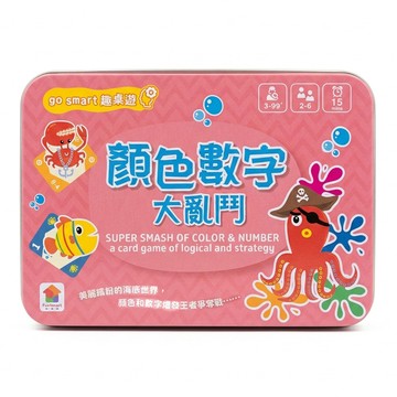 双美生活文創 數字顏色大亂鬥  1個  Multicolor