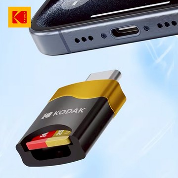 【Kodak 柯達】USB-C T330 3.0 TF專業高速讀卡器 公司貨