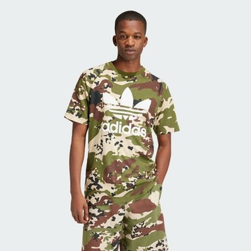 【adidas 愛迪達】 CAMO TREFOIL 短袖上衣 T恤 男 - Originals IS0215