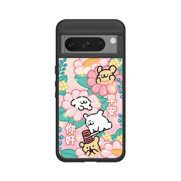 Pixel 8 Pro SolidSuit 黑 - Maltese線條小狗 - 早安你好